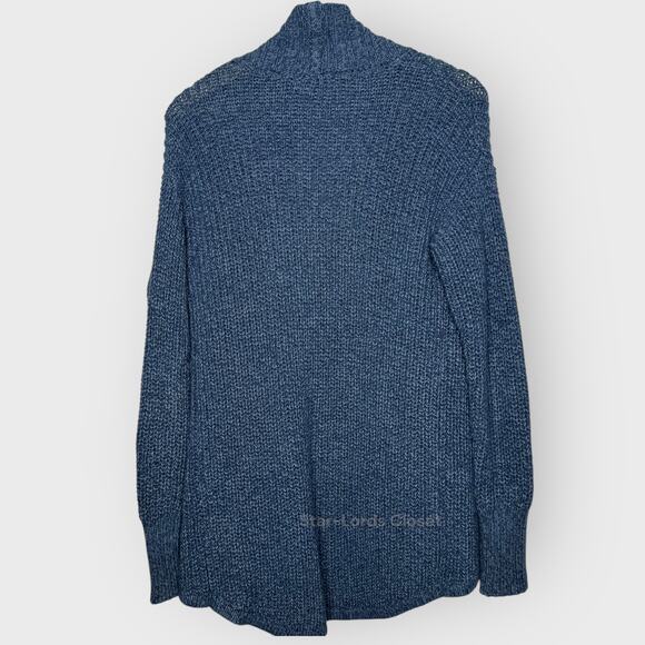 Banana Republic Acid Wash Open Womens Cardigan | XS Blue Knit Oversized Grandma - Picture 7 of 7